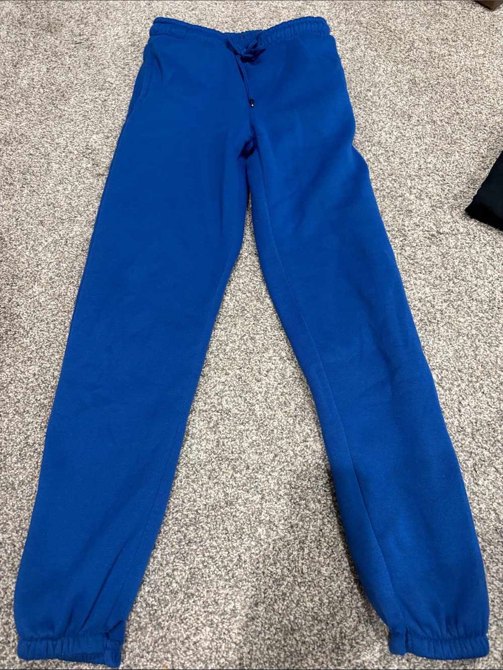 Women Royal Blue Fleece Jogger Pants - Unbranded